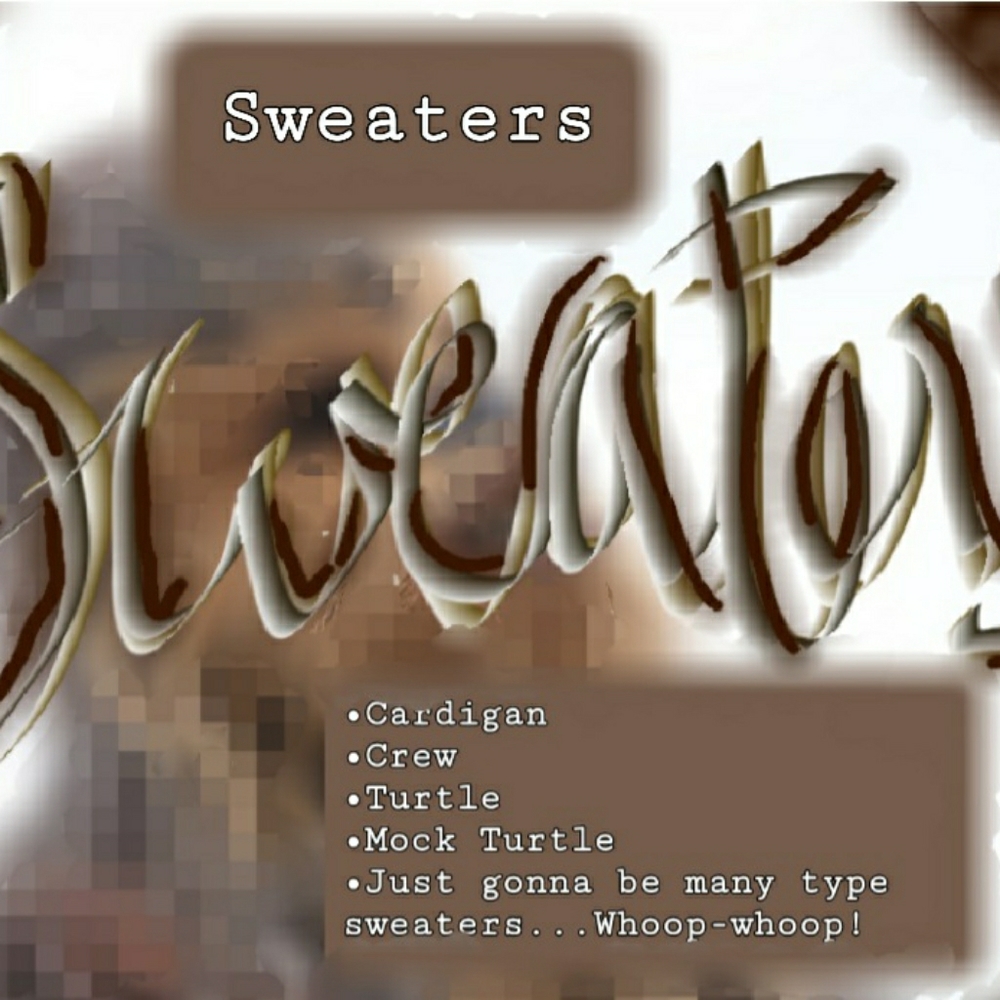 Sweaters; Cardigans, Button, Turtle, Mock Turtle - image 1